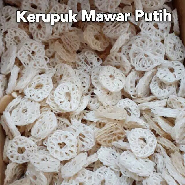 

Kerupuk Mawar Putih Mentah - 500 gram / Kerupuk Renyah