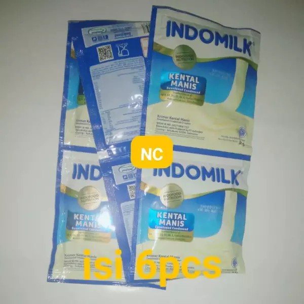 

susu kental indomilk putih isi 6pcs