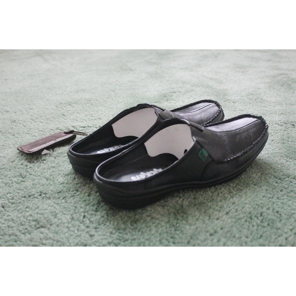 KICK TONE 01 BLACK SLIP ON PRIA KASUAL BS157 BS158 BS159 BS160 BS161 BS16 Slip On Pria Hitam