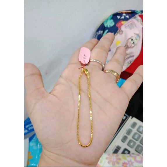 gelang tangan italy termurah gold titanium berlapis emas antam asli