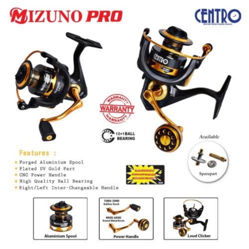 Reel Pancing Centro Mizuno Pro, Reel Power Handle, Reel Pancing 1000, Reel Pancing 2000, Reel Pancin