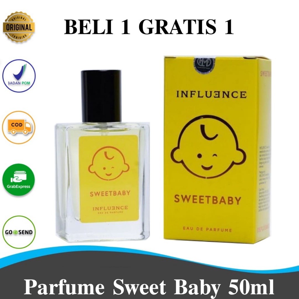 Influence Parfume Sweet Baby Premium Spray 50ml Eau De Parfume Tahan Lama 7-12 Jam Original Bpom  - 