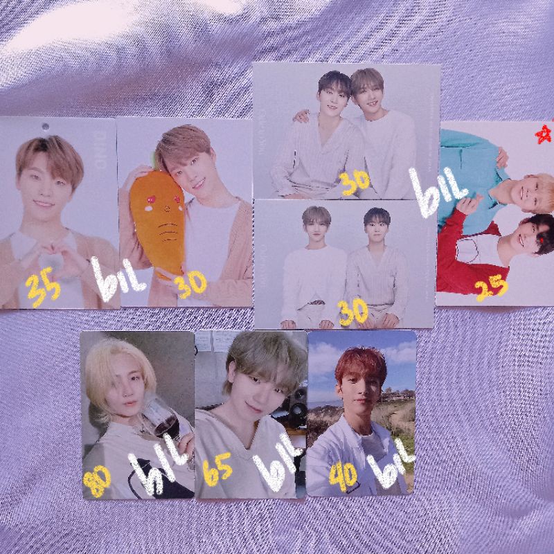 [WTS] SEVENTEEN DINO JEONGHAN JOSHUA PC PHOTOCARD