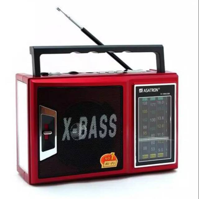 RADIO ASATRON R 1064 R1064 USB 3 BAND FM AM SW MP3 PLAYER LOW WATT MURAH X BASS XBASS ADA LAMPU SENT