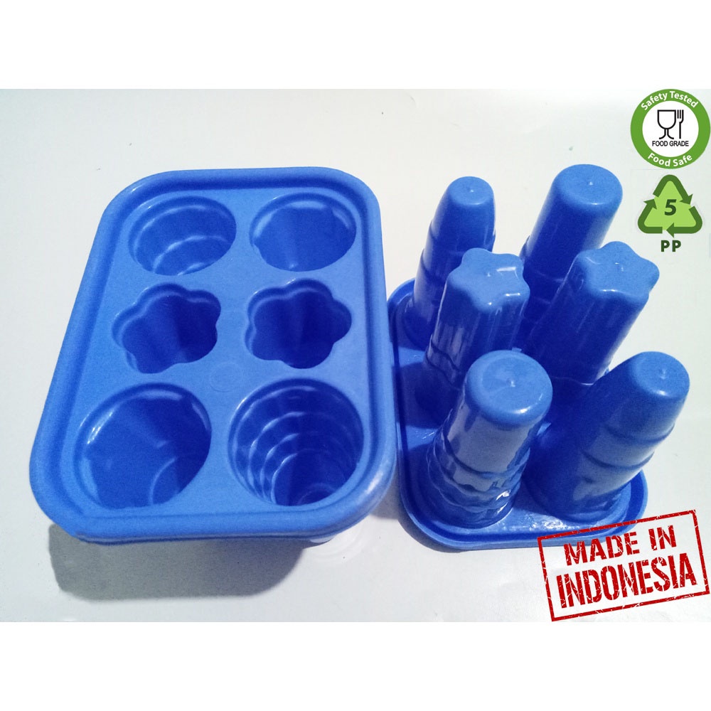 Cetakan Es Lilin / Lolly / Jelly Stik Motif Cornelius - Ice Tray Stick Cetakan Agar Isi 6 Stik