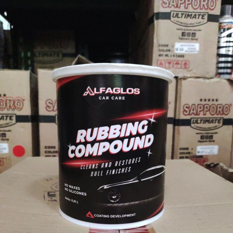 RUBBING COMPOUND ALFA ALFAGLOSS CARE CARE KOMPON PENGHILANG BARET HALUS 0.81L