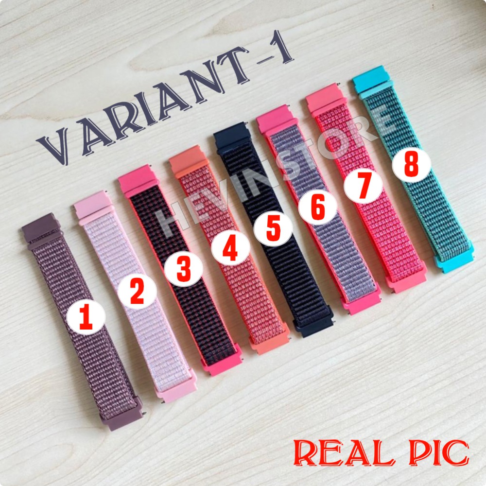 NYLON STRAP SMARTWATCH 20MM &amp; 22MM QUICK RELEASE VARIANT-1