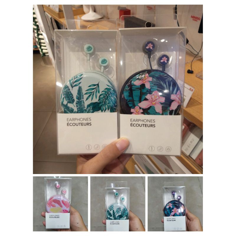 earphones leaf miniso