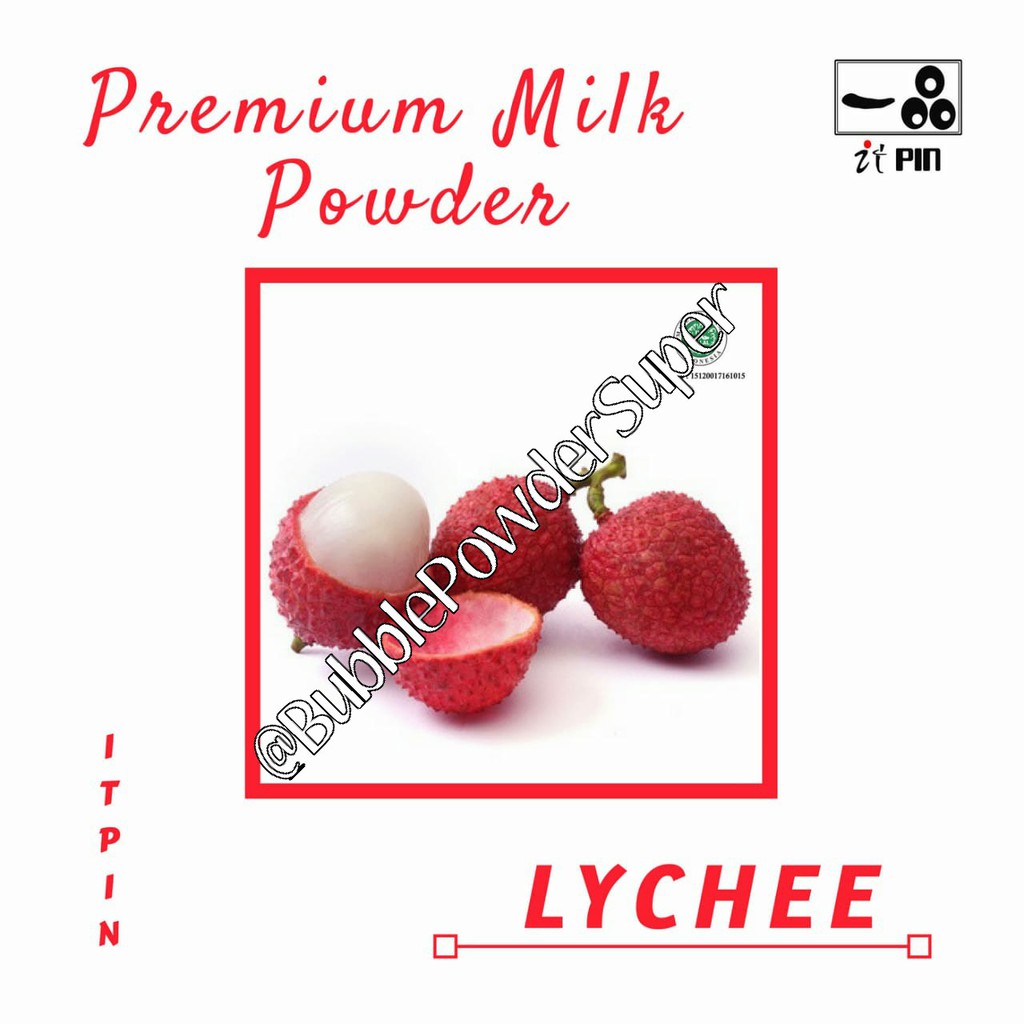 [FREE BUBBLE MINI 100GR*] Lychee Milk Powder / Serbuk Leci @1kg