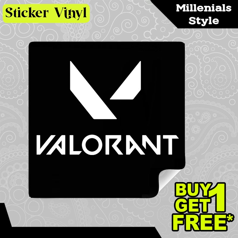 

Stiker Sticker Valorant Logo Game FPS Gaming Riot Games Aesthetic Bahan Vinyl Satuan Anti Air