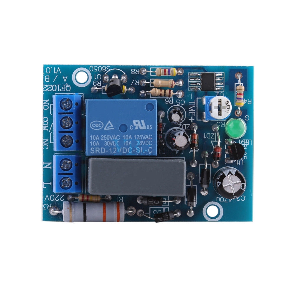 [IN STOCK/COD]AC 220V Timer Relay Delay Module Adjustable Timing Turn On/Off Switch Board