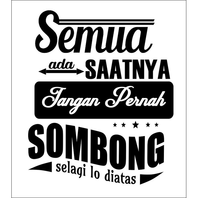 stiker cutting mobil kaca samping kata2 motivasi