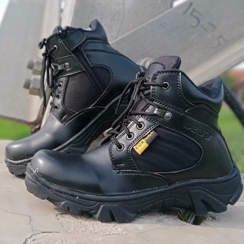 safety boots semi boots kerja lapngan delta hitam 6inc