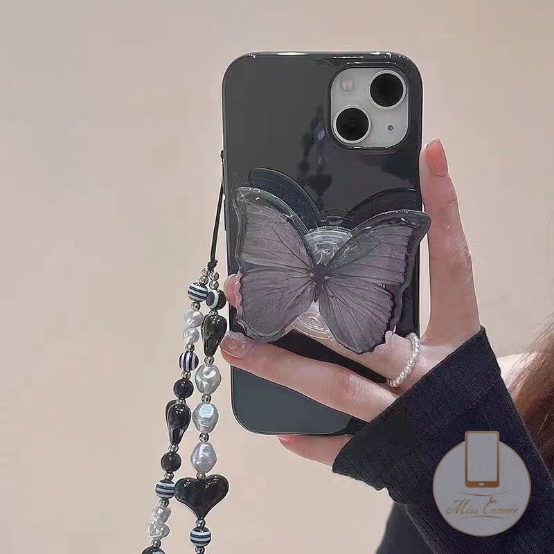 Casing iPhone 7Plus 8Plus 11 13 12 14 Pro Max XR 7 8 X XS Max Motif Butterfly Shockproof