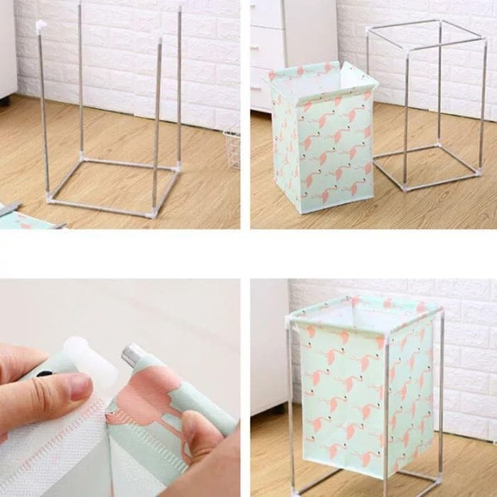 Keranjang Cucian Stand Baju kotor Laundry Basket