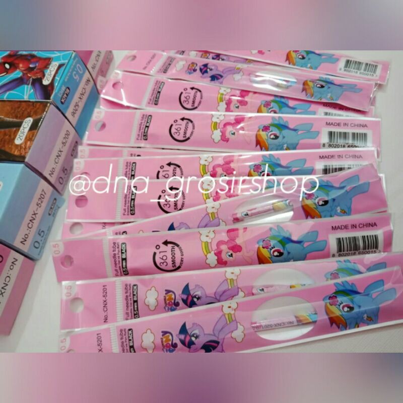 

10 PCS ISI / REFIL PULPEN GEL KARAKTER LUCU