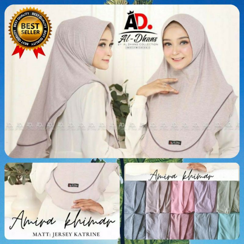 AMIRA KHIMAR , HIJAB INSTAN SUPER PREMIUM ORI AL-DHANS HIJAB ((TERBARU & TERMURAH))