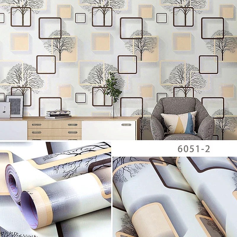 Wallpaper Dinding / Wallpaper Sticker KOTAK EMAS