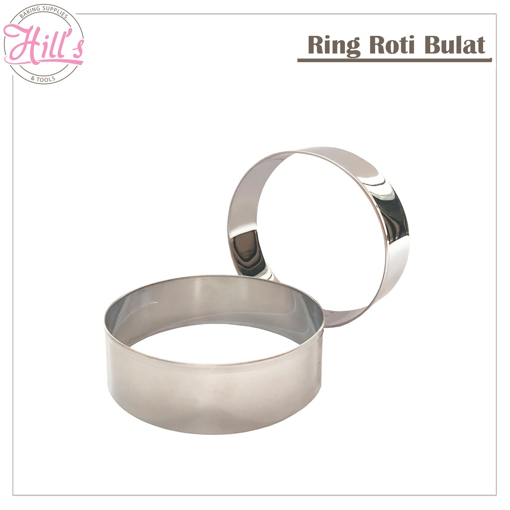 RING ROTI BULAT / RING CUTTER STAINLESS / RING BURGER / CETAKAN ROTI BULAT 6cm 7cm 8cm 9cm 10cm 11cm
