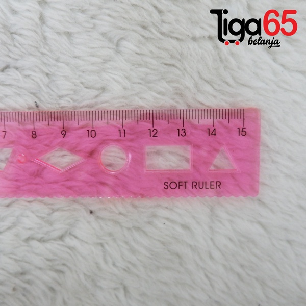 365 PENGGARIS 15CM #40907 Penggaris Plastik 15cm Warna Pastel Estetik