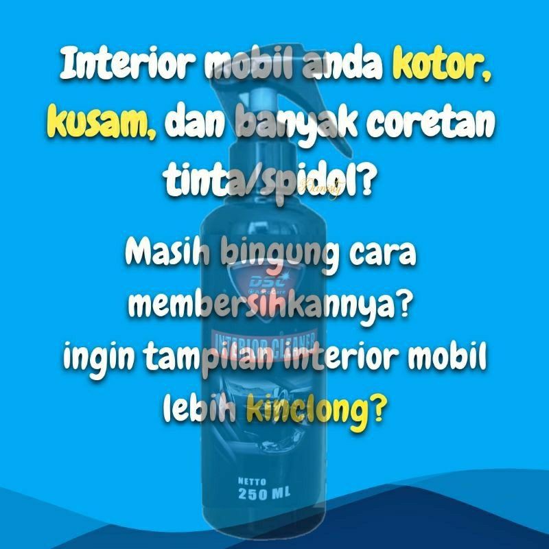 Pembersih interior mobil penghilang noda plafon jok mobil ukuran 250ml