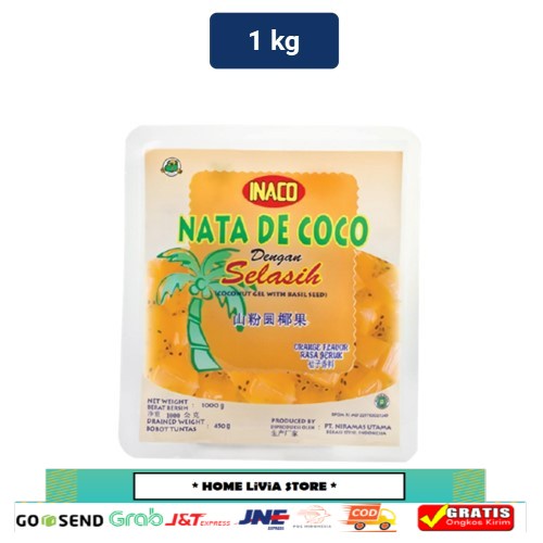 

Nata Decoco Dengan Selasih Rasa Orange 1 Kg