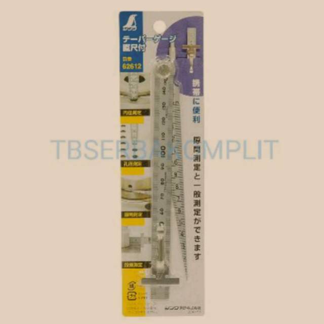

Taper Gauge 1-15 mm plus penggaris 15cm Stainless steel Shinwa 62612