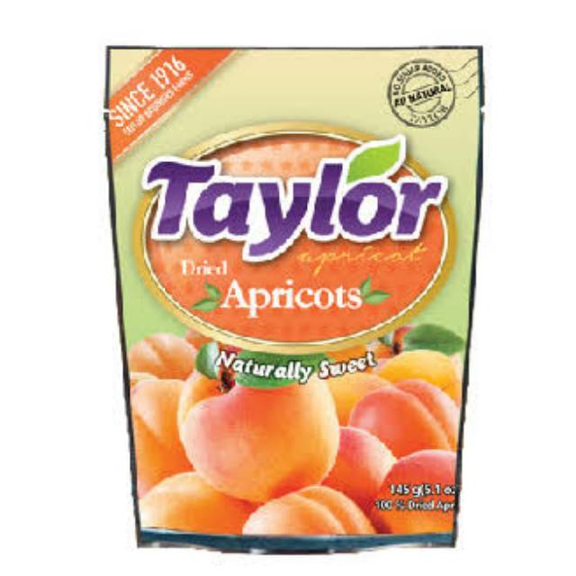 

taylor dried apricots 190g manisan buah apricot
