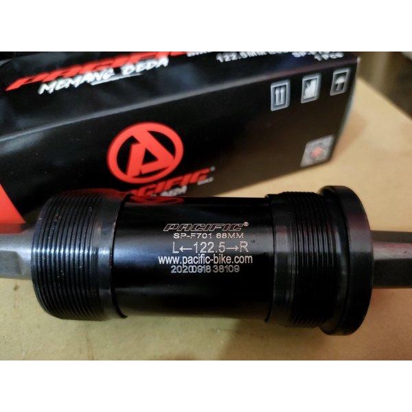 BOTTOM BRACKET BB BEARING PACIFIC 122.5 MM AS TENGAH KOTAK 122 MM TAIWAN NOT SHIMANO NECO KENLI CH