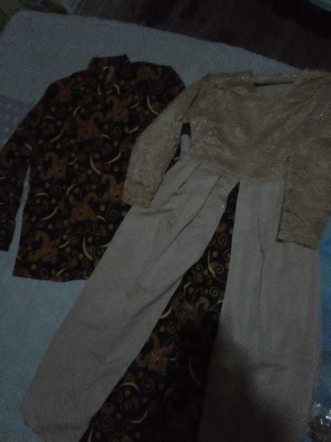 Batik Couple Brokat Sarwendah Long Gamis Kebaya