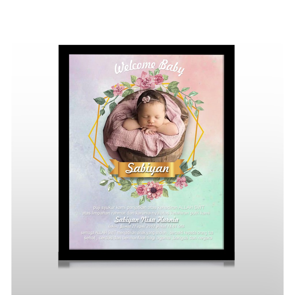 Pastel Color Gift Frame (Gratis cetakan dan edit)