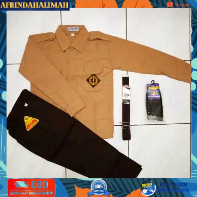 

{TERBARU} satu set seragam pramuka panjang sekolah anak SD - pramuka, kelas 6