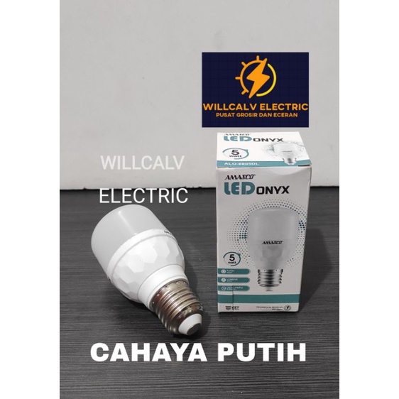 LAMPU LED AMASCO ONYX 5W 5 WATT CAHAYA PUTIH / AMASCO ONYX 5W 5 WATT CAHAYA PUTIH