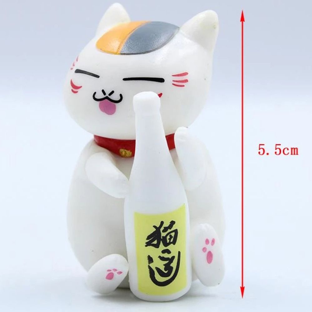 Needway  Japanese Anime Natsume Yuujinchou Cute Toys Nyanko Sensei Figure Action Figure Mini Figure Toys Model Toys Kids Gift PVC Cartoon Figures Cat Action Figure