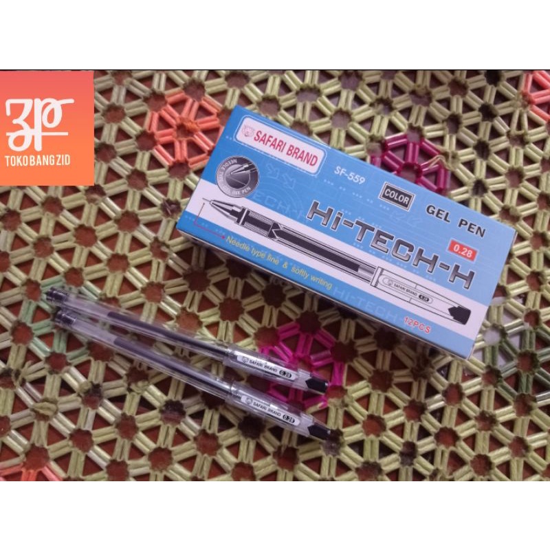 

Pulpen Bolpen Hi-TECH-H Gel Pen Safari Brand