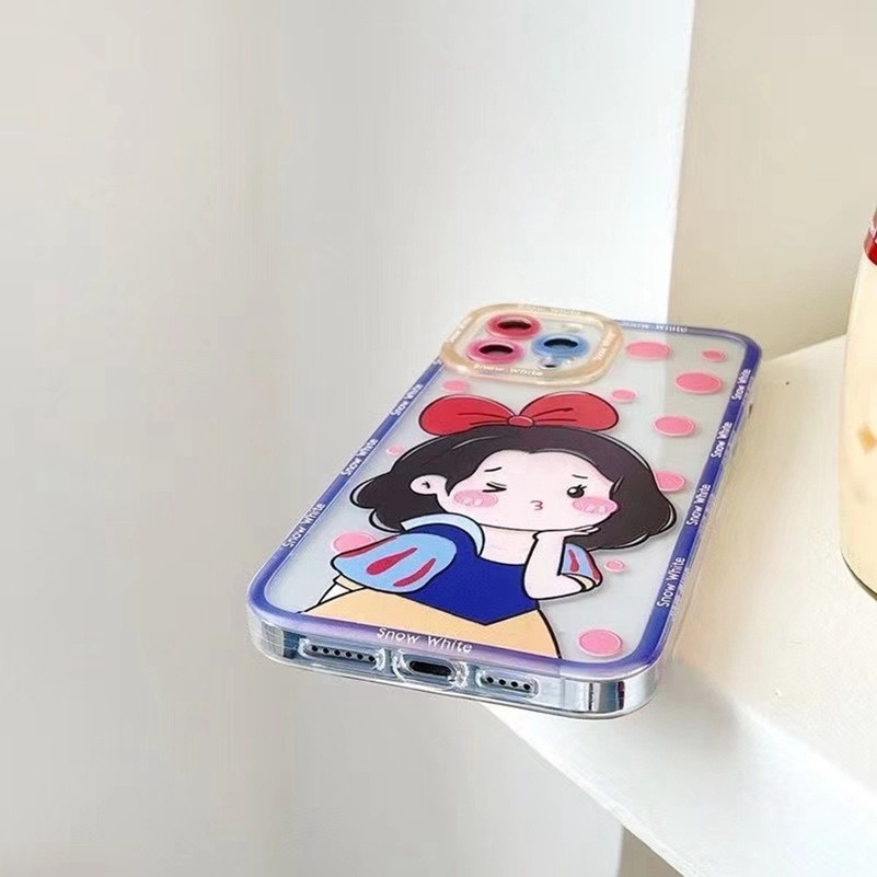 Soft Case Silikon Transparan Motif Kartun Princess Untuk Iphone 14 13 12 11 Pro Max X Xr Xs Max Iphone 8 7 6 6s Plus Se 2020