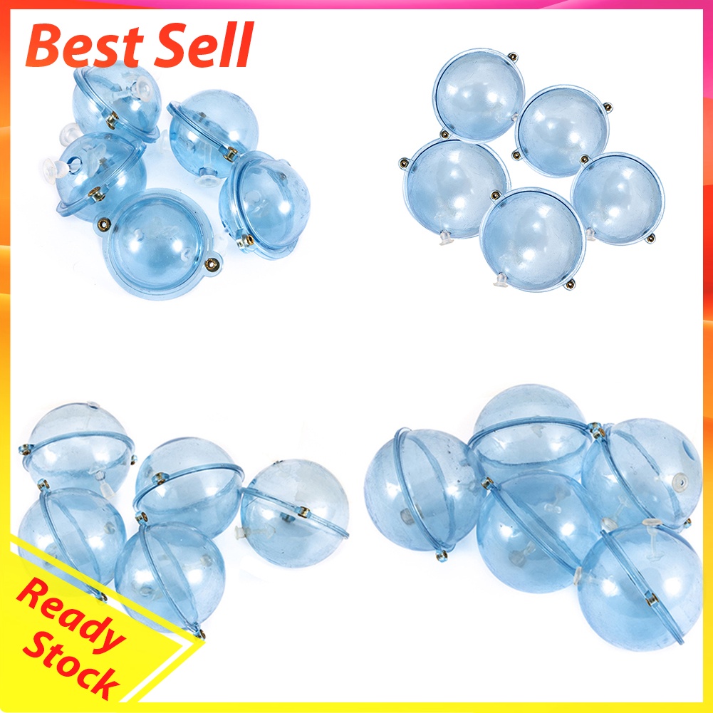 5pcs/Set Fishing Float Plastic Water Ball Bubble Floats Sea Fishing Tackle