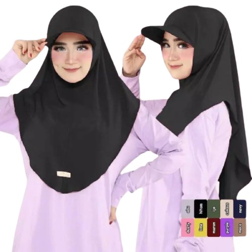 Promo Hijab Sporty Sport Jilbab Topi Olahraga/Gowes Termurah Allsize