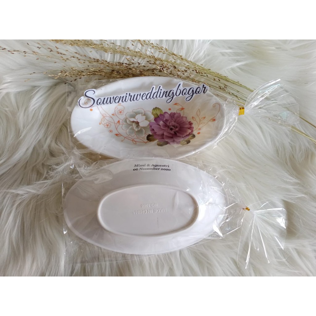 Souvenir mangkok oval melamin