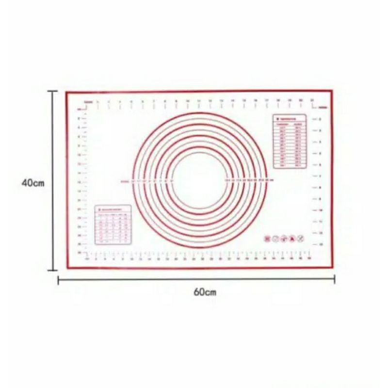 alas adonan silikon 60x40 cm