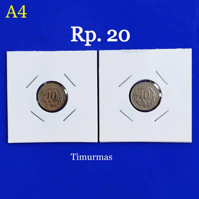 Uang Kuno Koin 20 Rupiah tipe A4 untuk mahar pernikahan