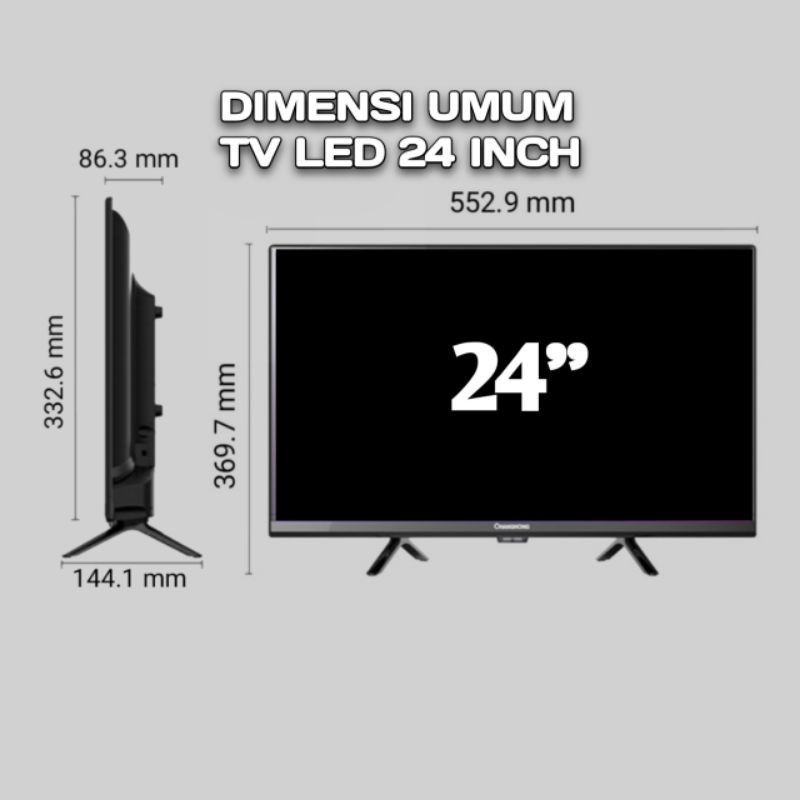 Ukuran TV 42 Inch Berapa Cm Ruang Teknisi, 48% OFF