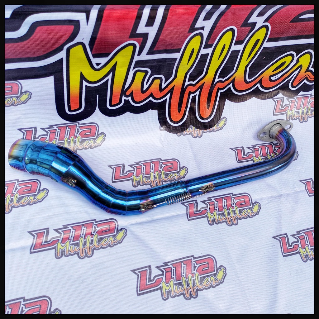 Pipa Leher Knalpot Bluemoon Untuk Matic Aerox Pcx Vario Beat Scoopy Nmax Old