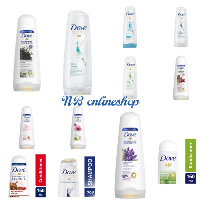 Dove Conditioner Total Hair Fall Treatment 160Ml dan 70Ml