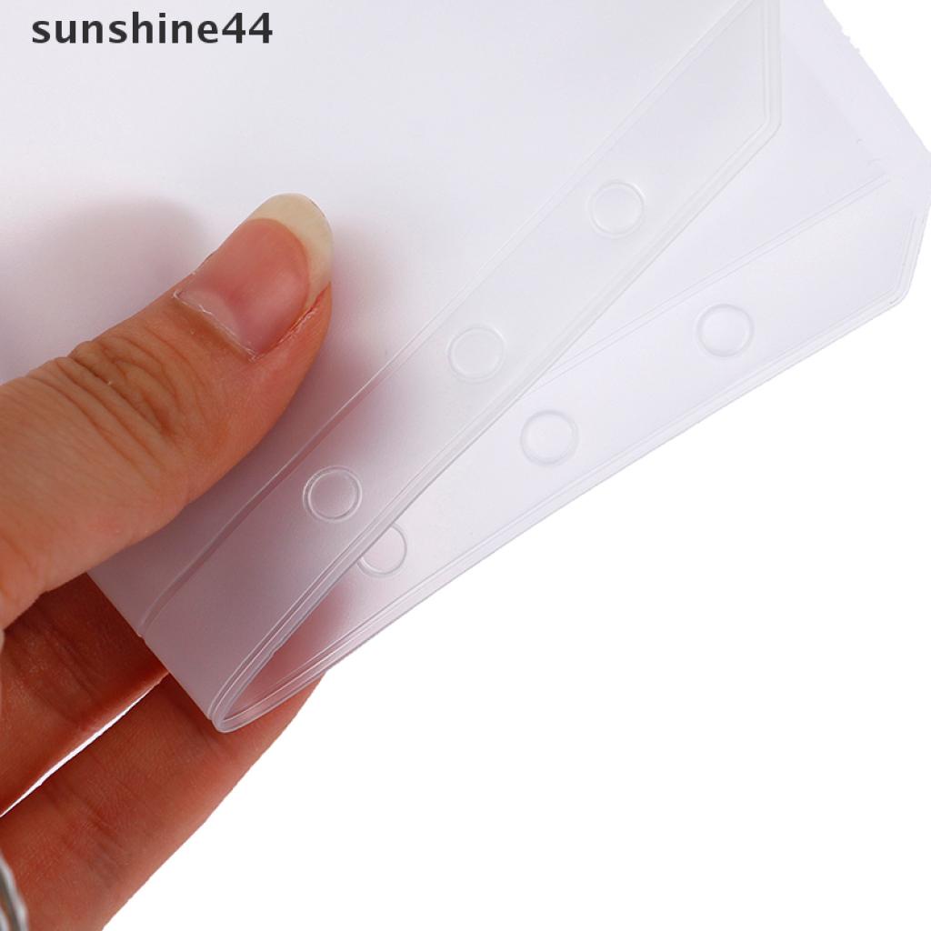 Sunshine 1PC Binder Transparan Ukuran A5 A6 A7 Untuk Notebook