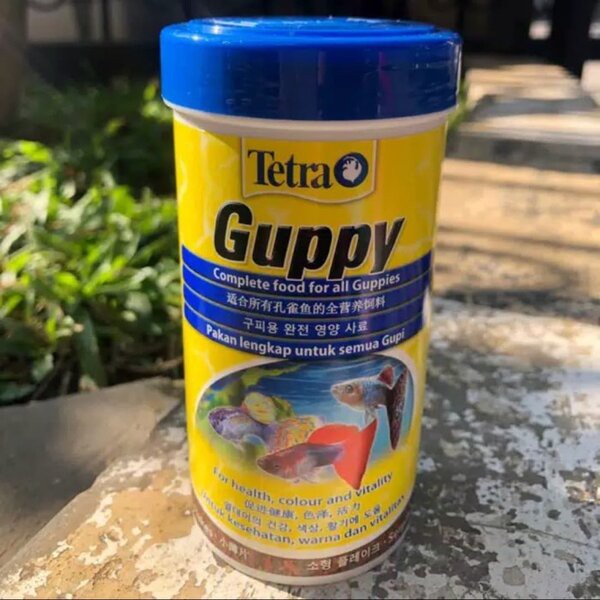 Tetra Guppy 75gr 75g 75 gr gram 250 ml 250ml Pelet Pakan Makanan Ikan