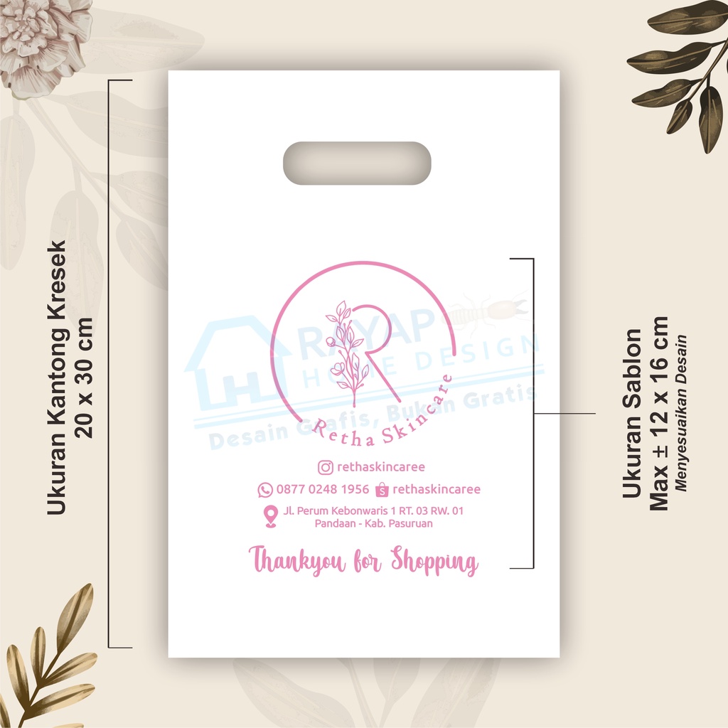 SABLON KANTONG PLASTIK KRESEK HD PLONG UK. 20 x 30| KEMASAN | KOSMETIK