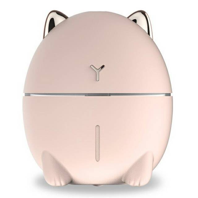 Dudu Cat Ultrasonic Air Humidifier Aromatherapy Night Light 200ml karakter Kucing Pink DDM-1 DDM1 Gr