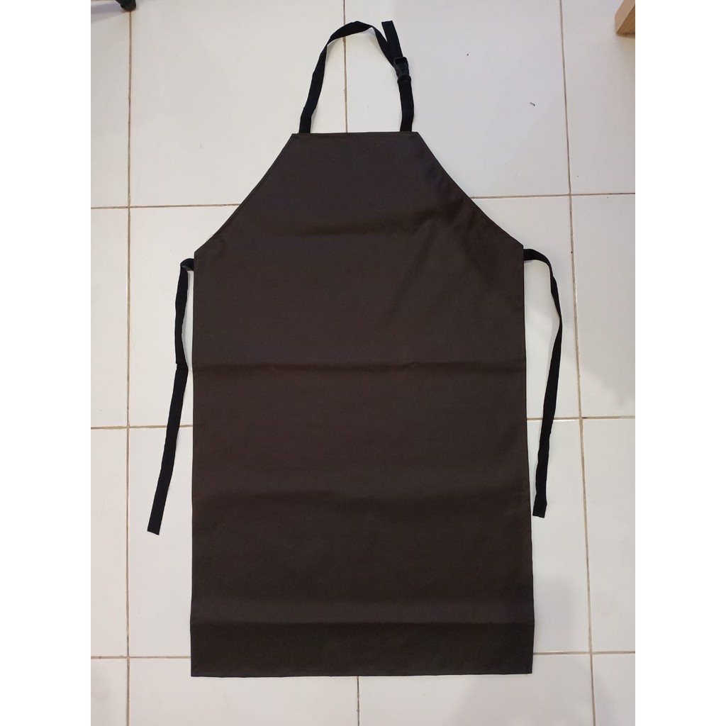 APRON ATAU CELEMEK KANVAS Waterproof Coklat 90cmX60cm Murah GrosirAPRON ATAU CELEMEK KANVAS Waterpro