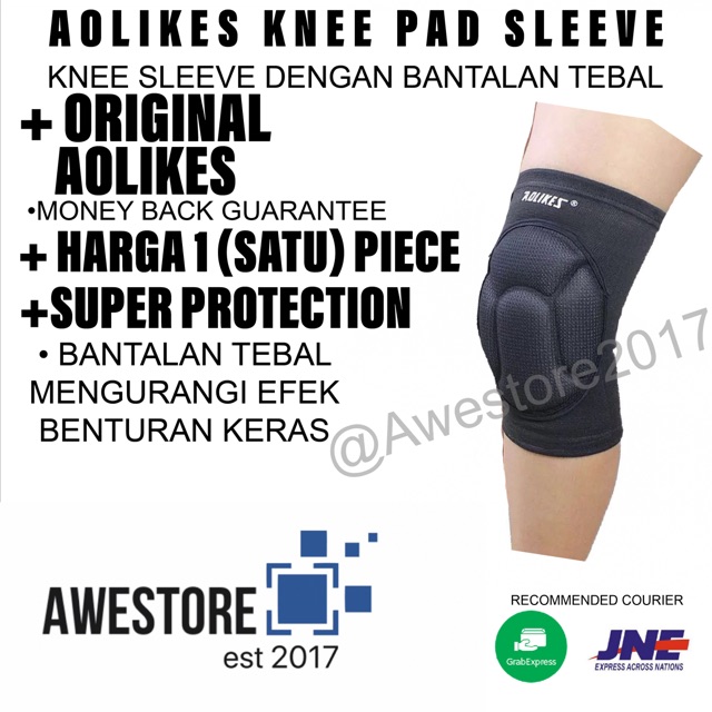 AOLIKES Knee Pad Pads Support Protector Deker Pelindung Lutut Sleeve